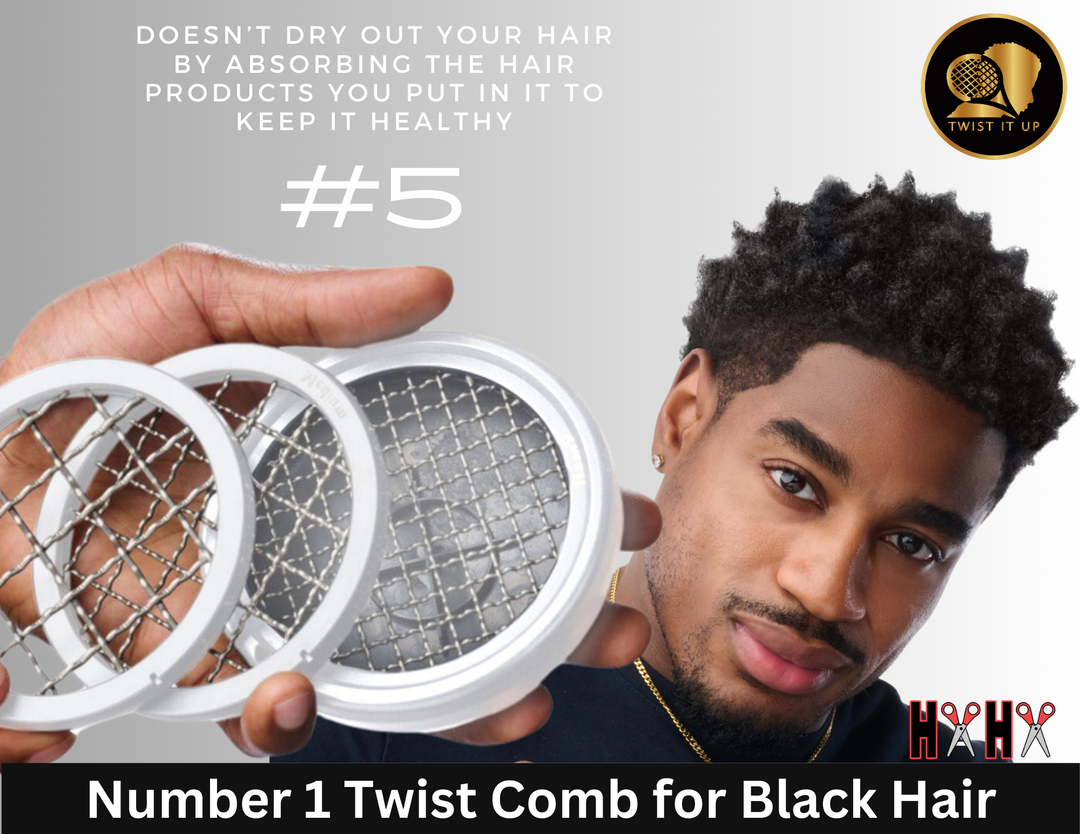 Twist It Up Kamm Lila – Für Locken & Twists, Edelstahl, Langlebig