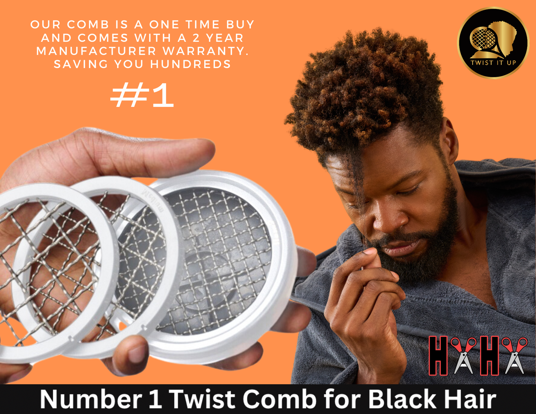 HaHa Davis Twist Comb | Twist It Up Comb